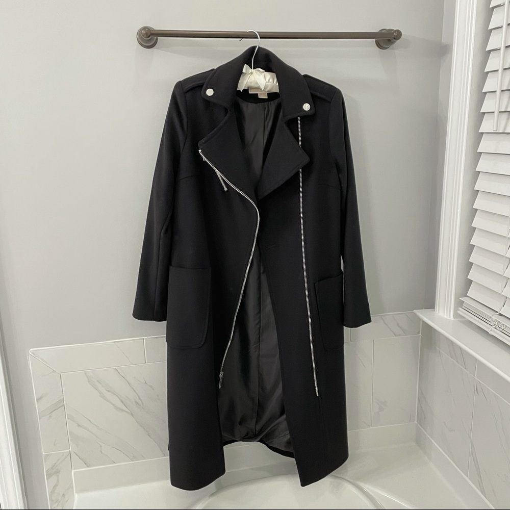 Michael Kors Black Wool Coat